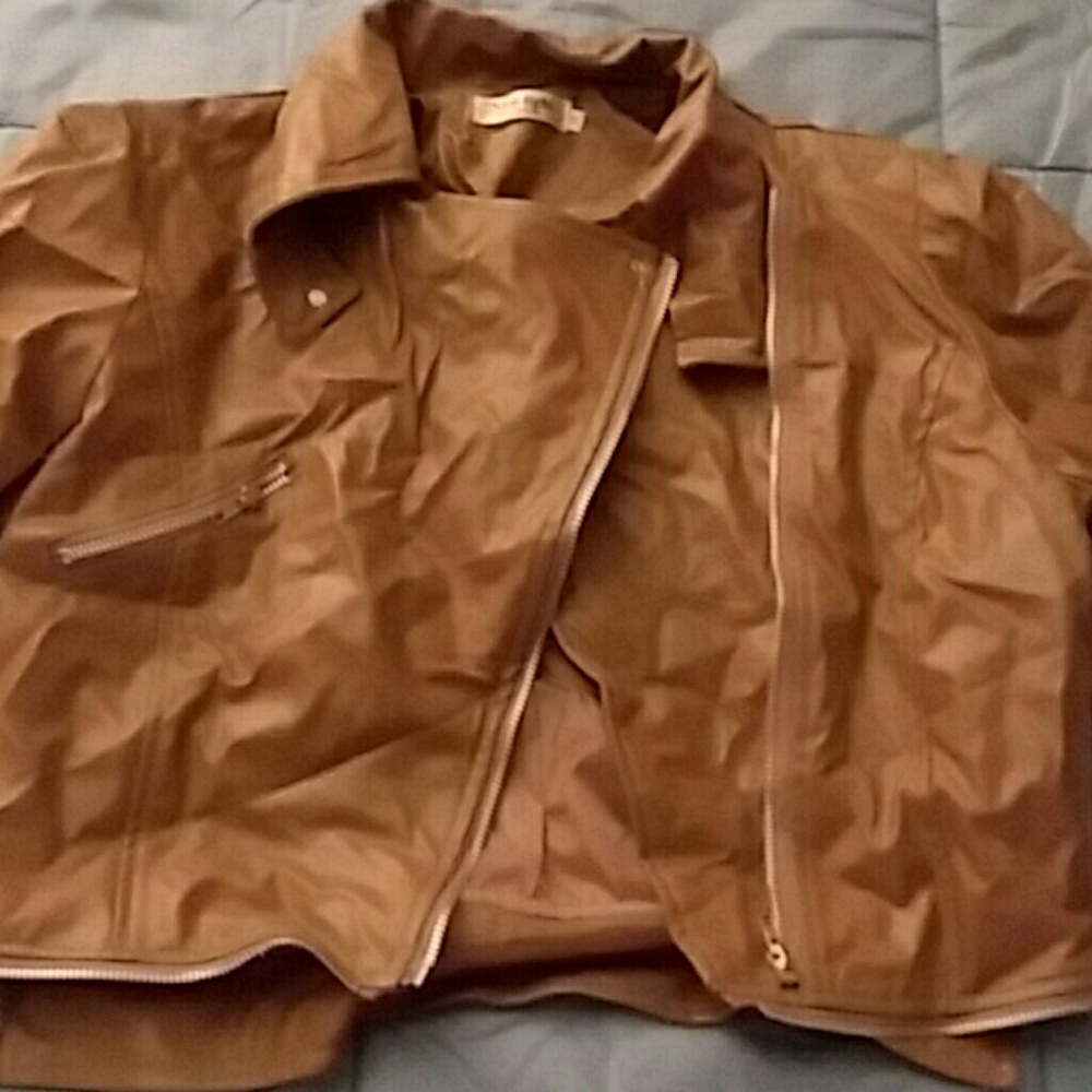 Adorable faux leather jacket